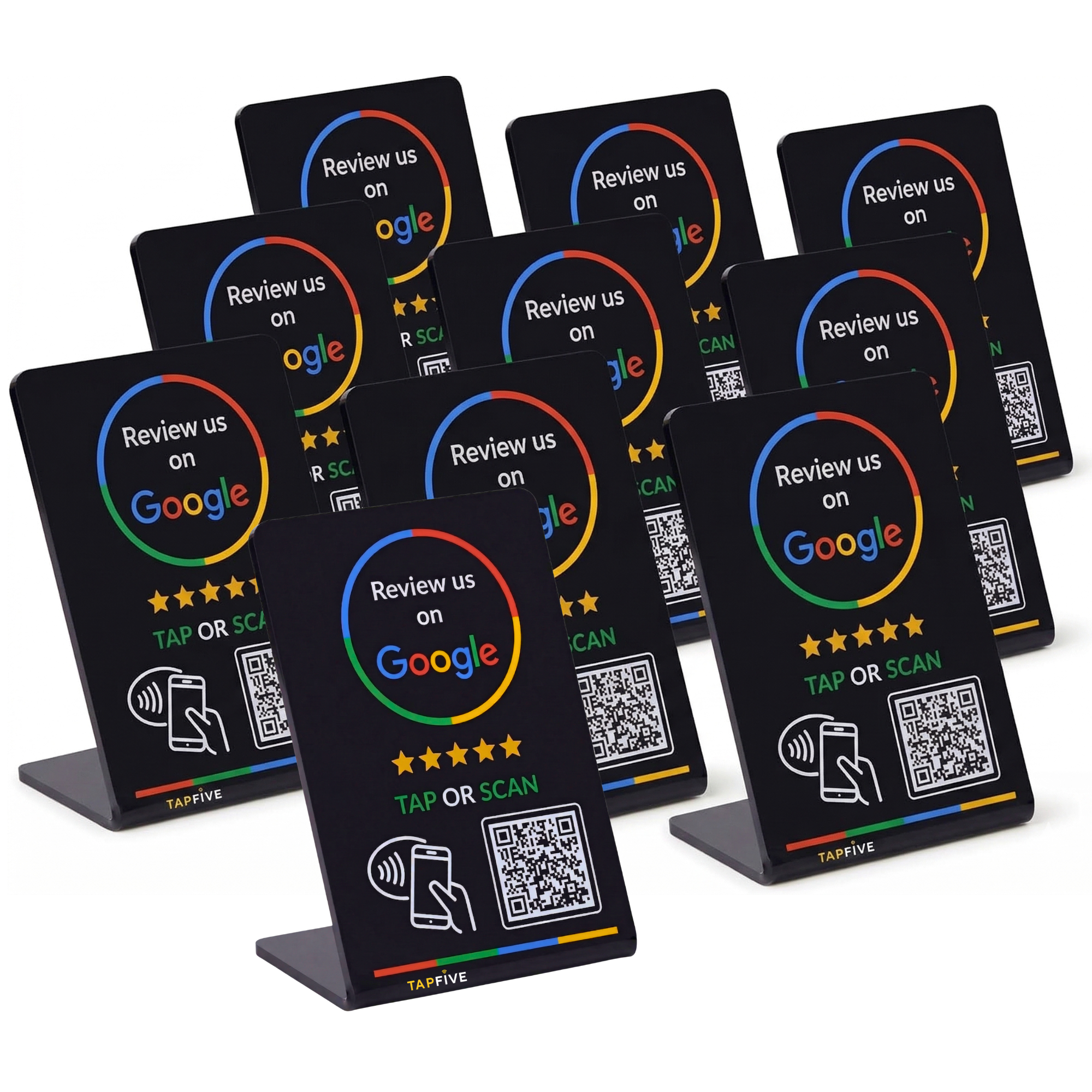 TapFive Google Review Tap Stand