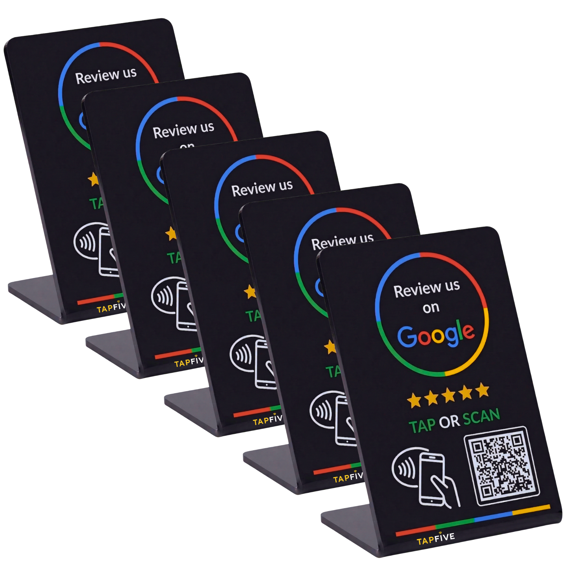 TapFive Google Review Tap Stand