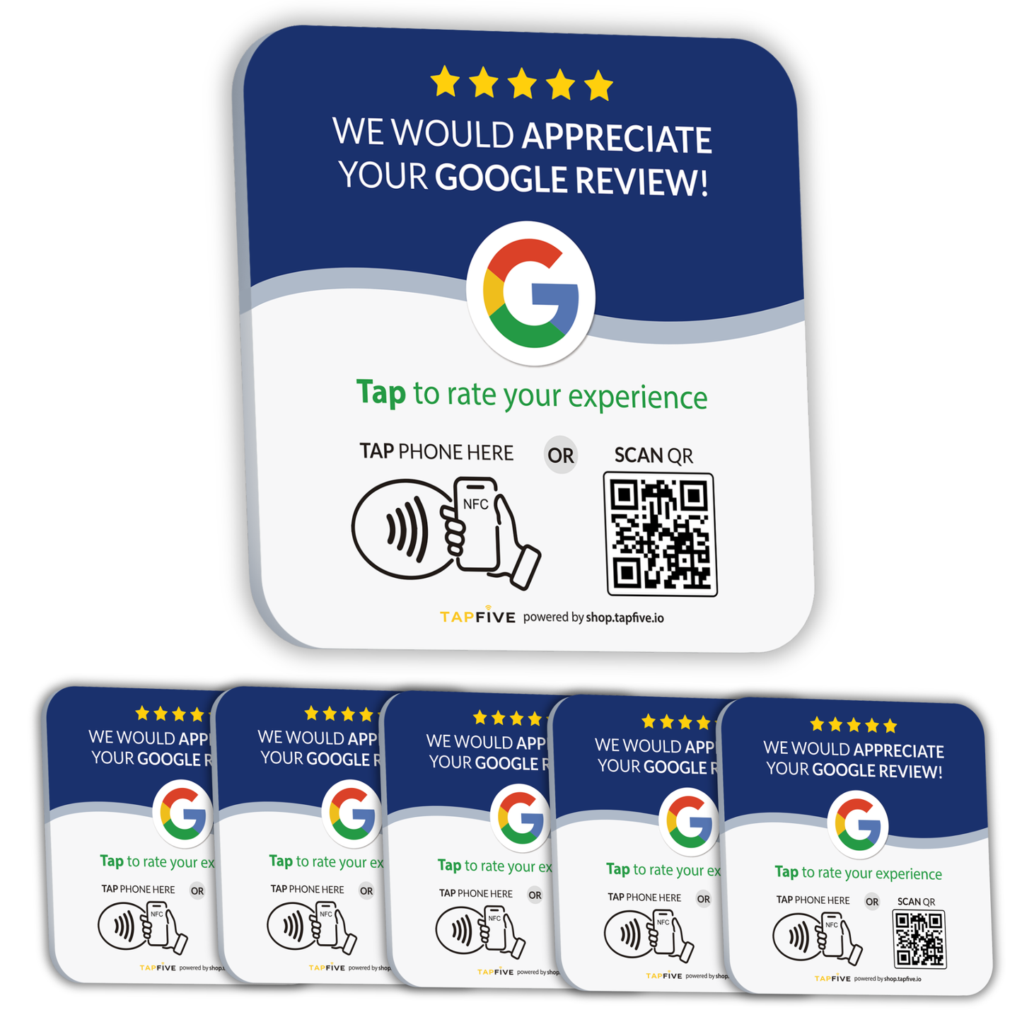 TapFive Google Review Plate