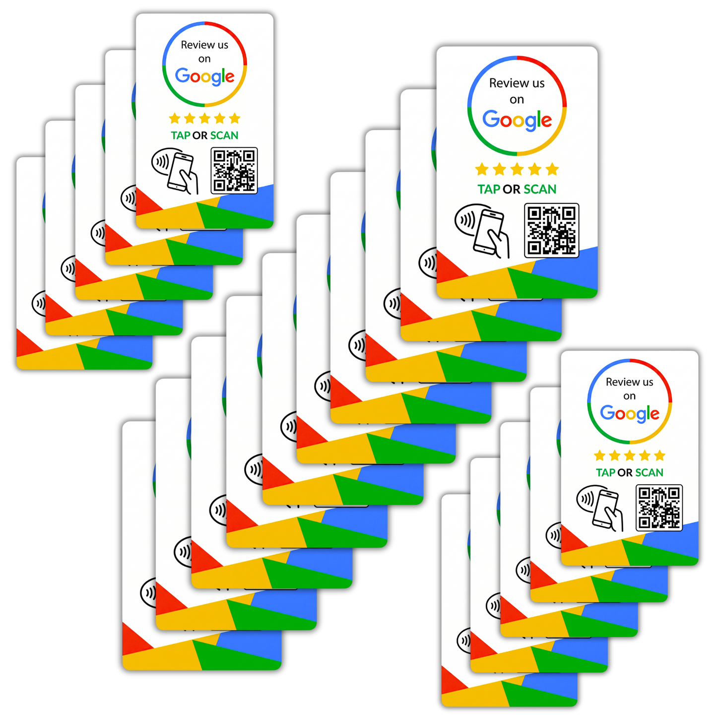 TapFive Google Review Tap Card - Reusable Smart QR Code and NFC