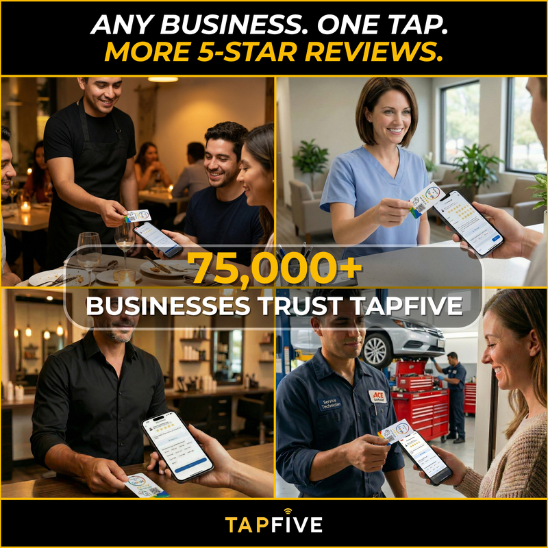 TapFive Google Review Tap Card - Reusable Smart QR Code and NFC - image 4