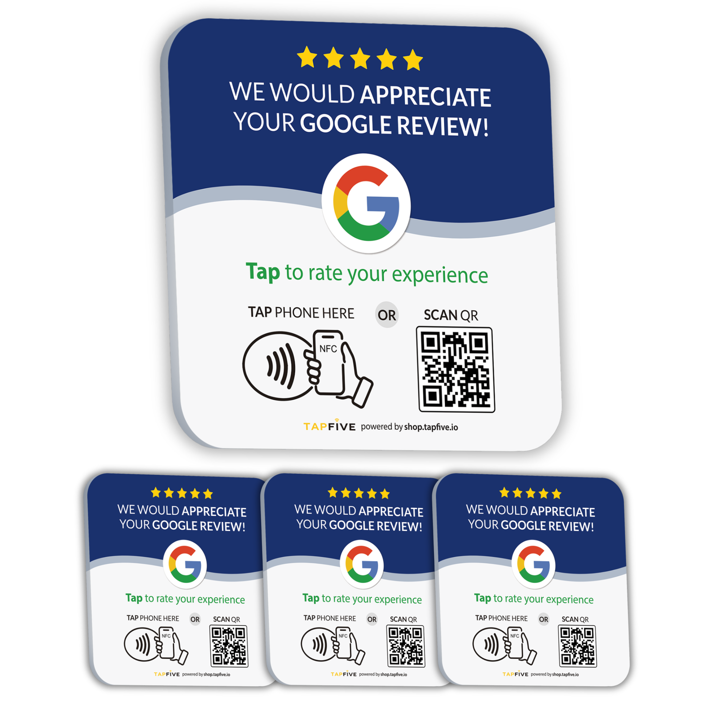 TapFive Google Review Plate