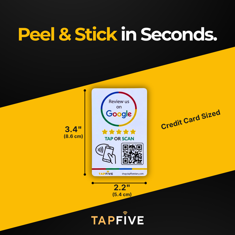 TapFive Google Review Sticker - image 11