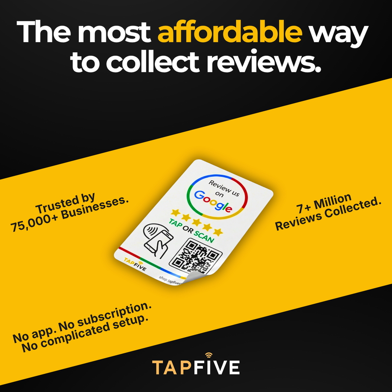 TapFive Google Review Sticker - image 10