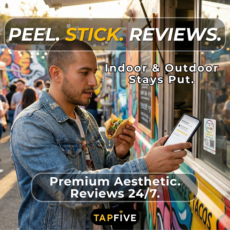 TapFive Google Review Sticker - image 3