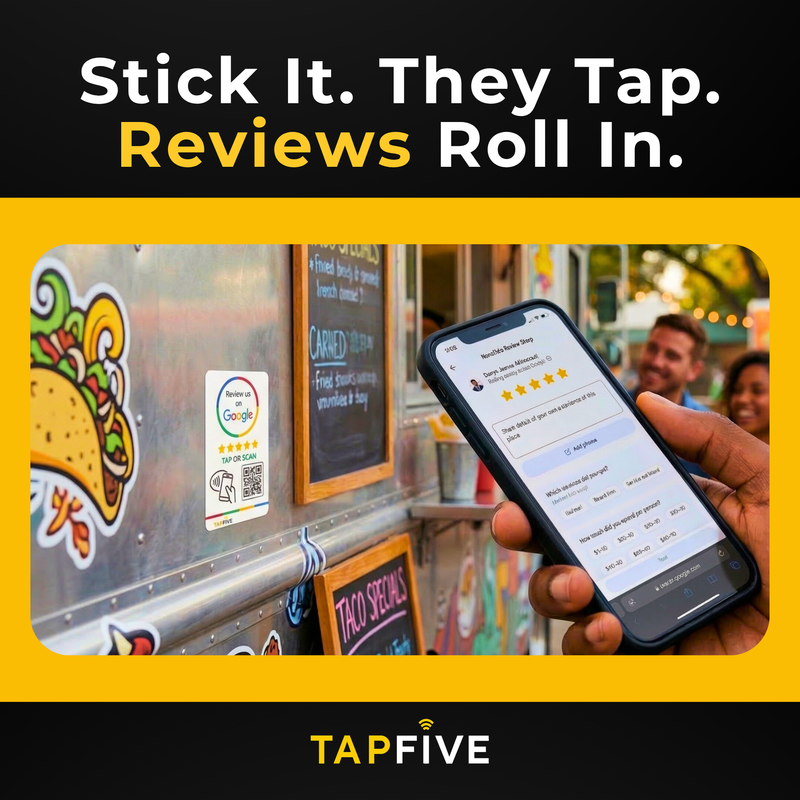 TapFive Google Review Sticker - image 8