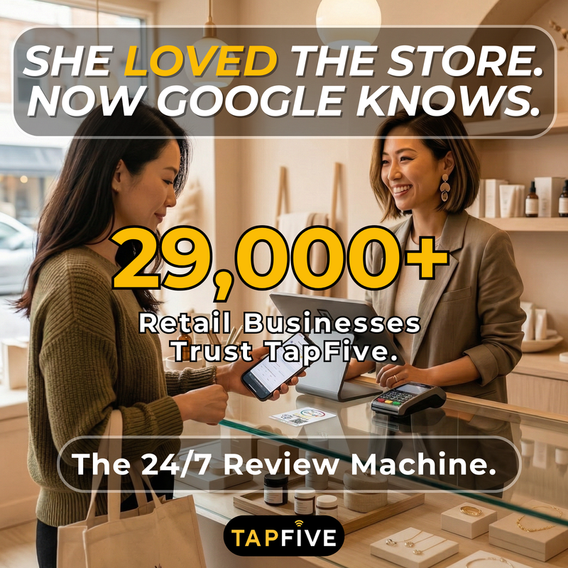 TapFive Google Review Sticker - image 9