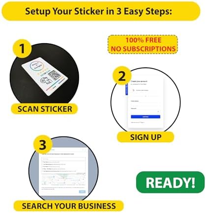 TapFive Google Review Sticker