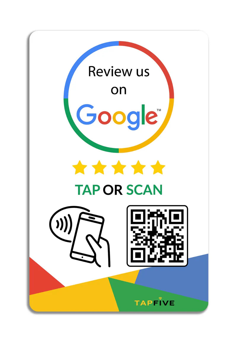TapFive Google Review Tap Card - Reusable Smart QR Code and NFC - image 14